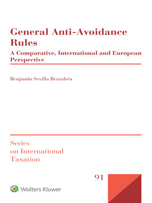 cover image of General Anti-Avoidance Rules